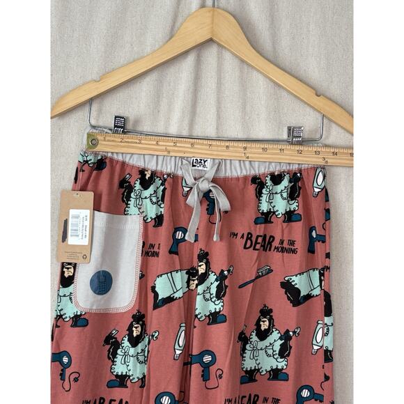 NWT Lazy One "I Am A Bear" Pajama Set Women XS/S Orange Cream Animal Cozycore - Picture 8 of 13